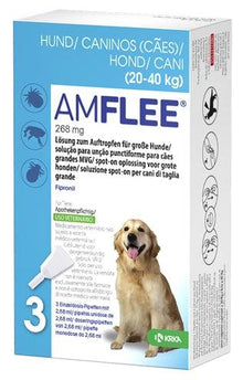 Krka Amflee Spot On Hond 20-40 KG 268 MG 3 PIP - Pet4you