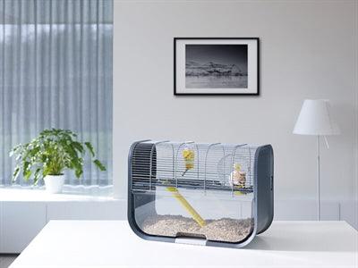 Savic Hamsterkooi Geneva Antraciet / Zilver 60X29X44 CM - Pet4you