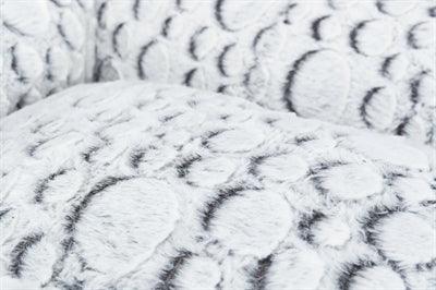 Trixie Hondenmand Mila Hoekig Pluche Wit / Grijs 80X60 CM - Pet4you