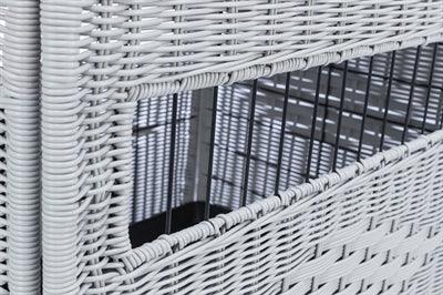 Trixie Bench Homekennel Polyrotan Lichtgrijs 58X77X60 CM - Pet4you