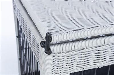 Trixie Bench Homekennel Polyrotan Lichtgrijs 58X77X60 CM - Pet4you