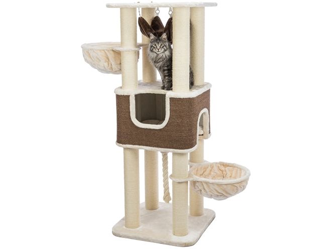 Trixie Krabpaal Xxl Humberto Creme / Donkerbruin 68X68X174 CM - Pet4you