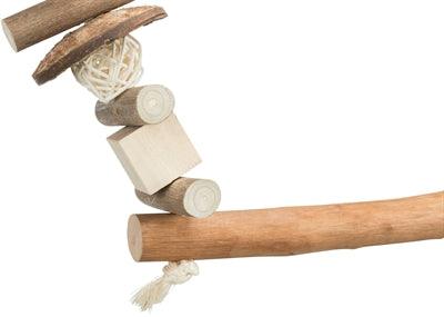 Trixie Knabbelschommel Kokosnoot/Hout/Rotan 20X30 CM - Pet4you