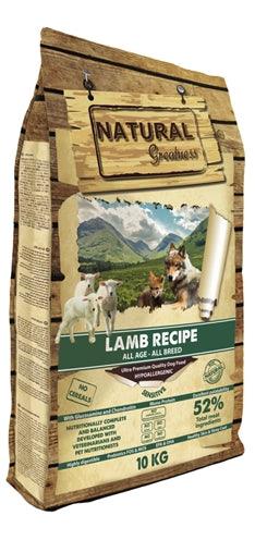Natural Greatness Lamb Recipe 10 KG - Pet4you