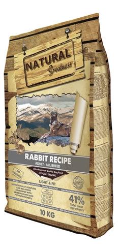 Natural Greatness Rabbit Light & Fit Recipe 10 KG - Pet4you