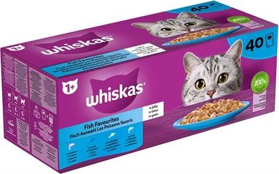 Whiskas Multipack Pouch Adult Vis Selectie In Gelei 40X85 GR - Pet4you
