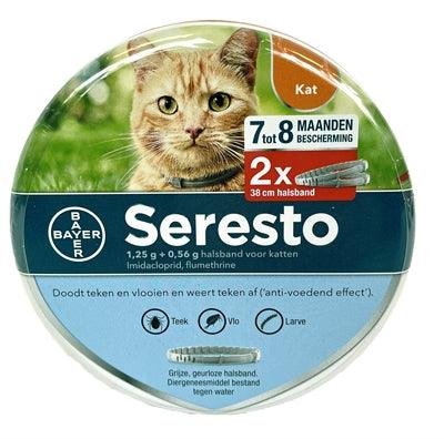 Bayer Seresto Teken- En Vlooienband Kat 38 CM 2 ST - Pet4you