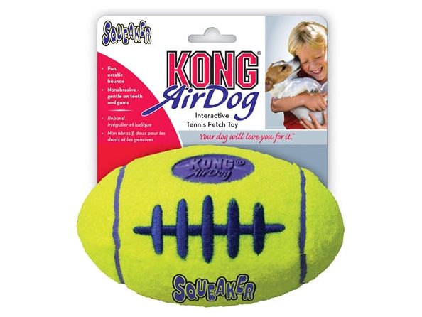 Kong Airdog Football Geel SMALL 9X5,5 CM - Pet4you