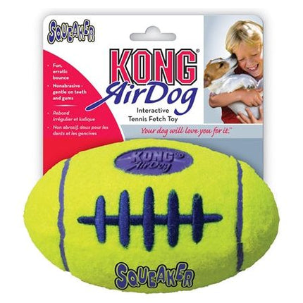 Kong Airdog Football Geel LARGE 17X10,5 CM - Pet4you